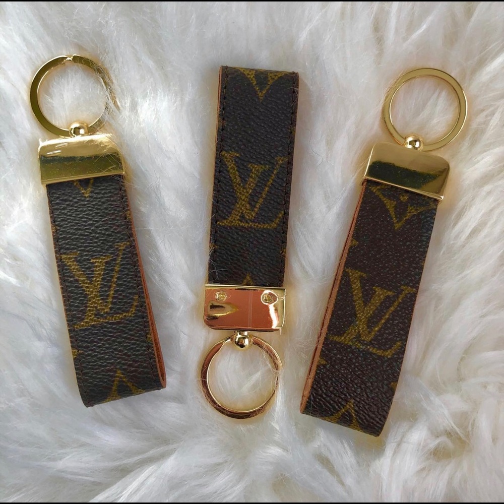 Upcycled Louis Vuitton keychains